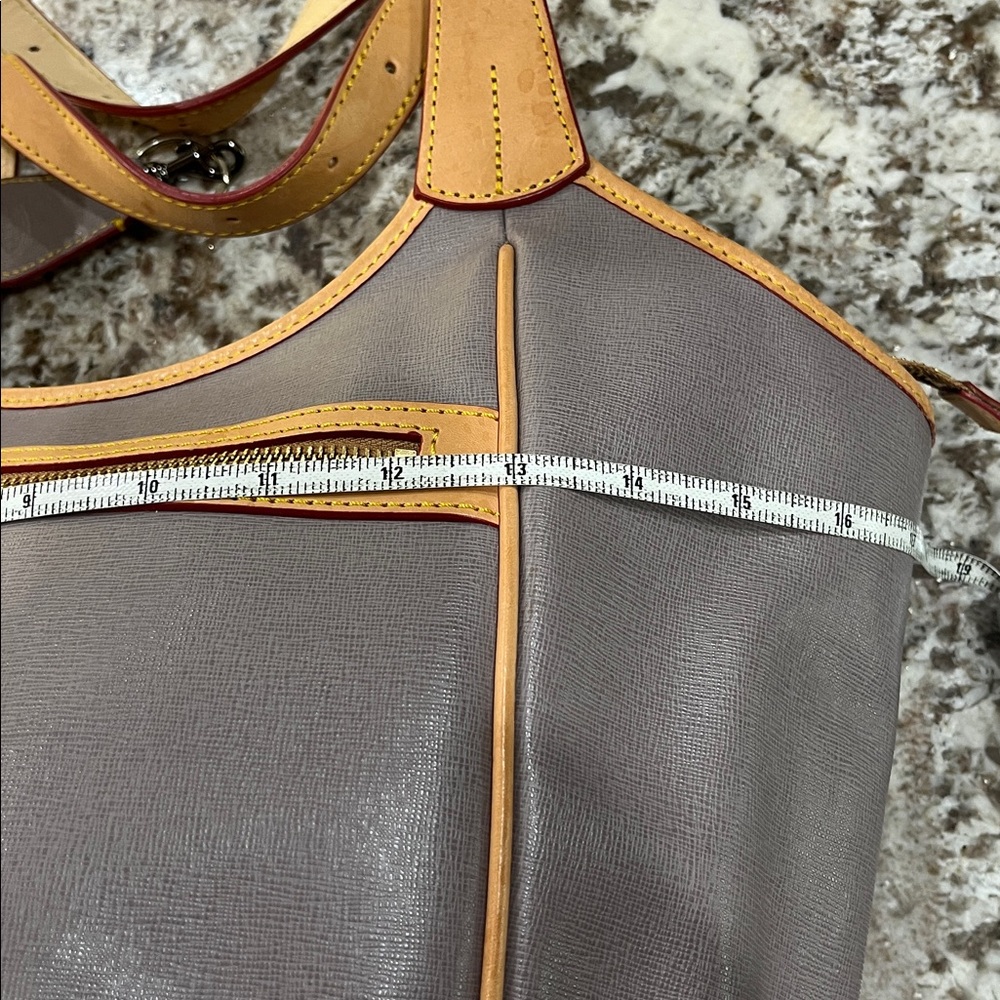 Dooney & Bourke Gray and Tan Shoulder Bag - Picture 14 of 16